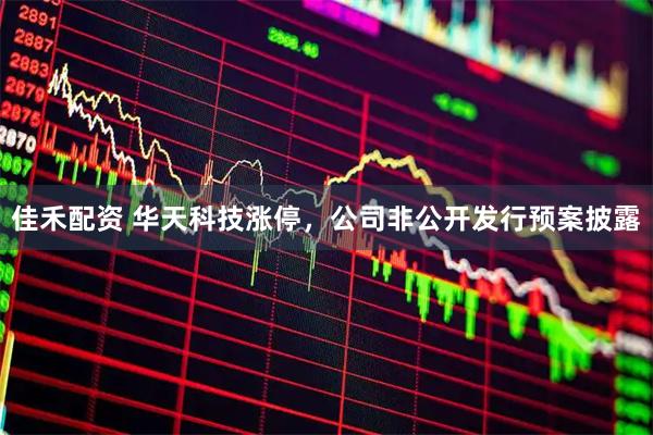 佳禾配资 华天科技涨停，公司非公开发行预案披露